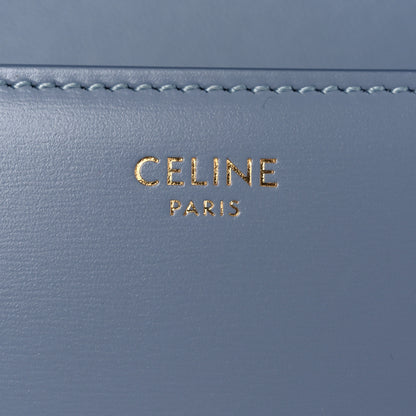Celine Shiny Calfskin Triomphe Shoulder Bag California Blue 6 of 13