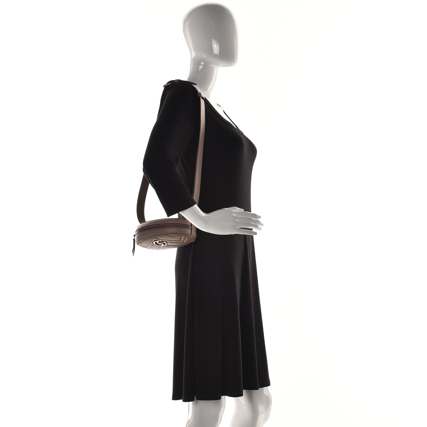 Calfskin Matelasse GG Marmont Belt Bag 95 38 Porcelain Rose