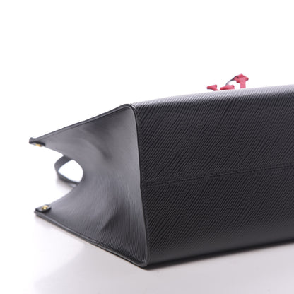 Louis Vuitton Epi Onthego MM Black 8 of 9