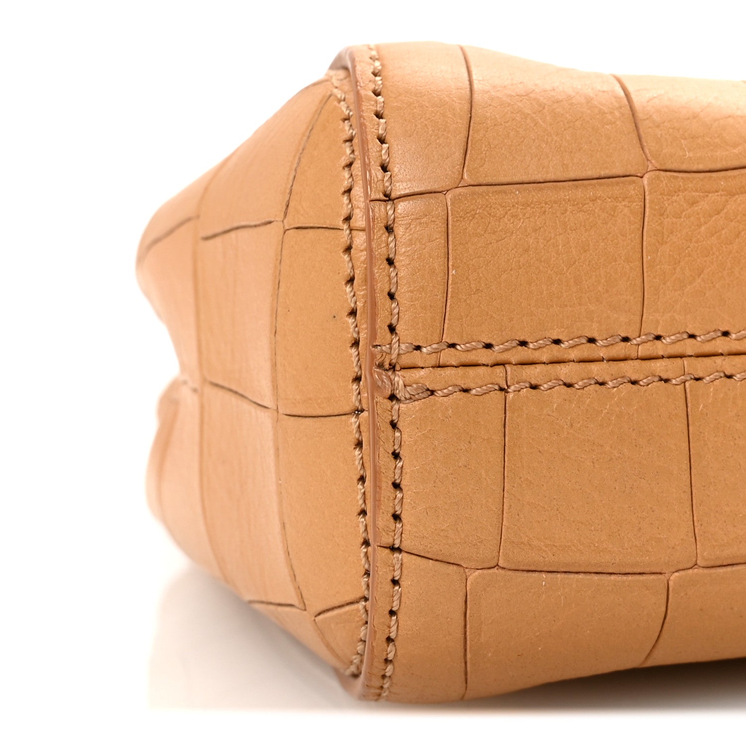 Mulberry Nappa Crocodile Embossed Small Lily Flap Camel 8 of 9