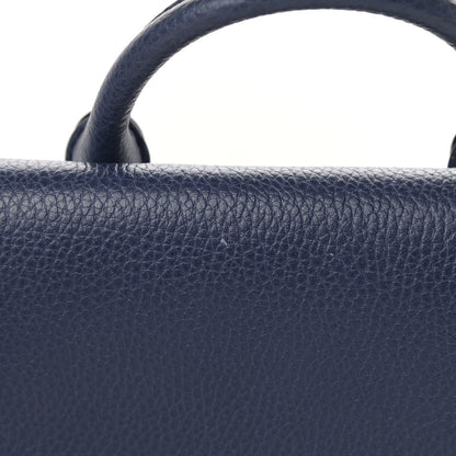 Gucci Pebbled Calfskin Chain Backpack Blue 11 of 11