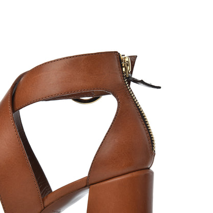 Louis Vuitton Calfskin Monogram Horizon Sandals 36 Cognac Brown 8 of 18