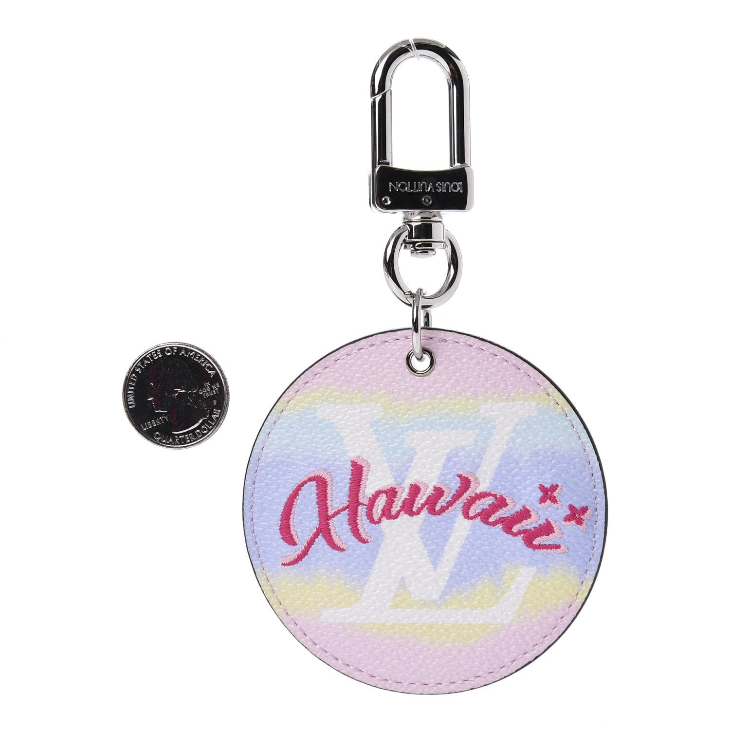 Louis Vuitton Monogram Escale Hawaii Bag Charm Key Holder Pastel 2 of 5