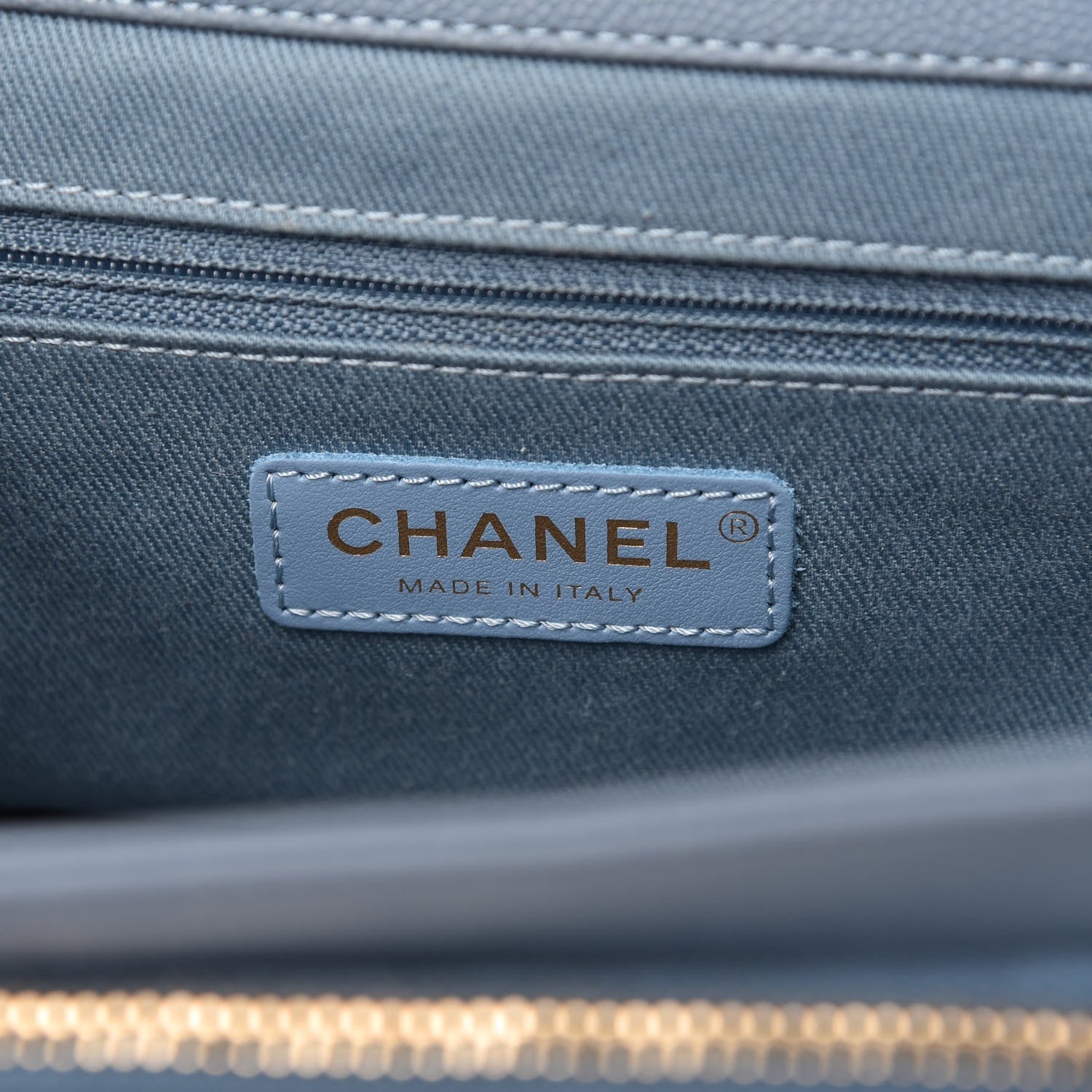 Chanel Caviar Quilted Mini Business Affinity Flap Light Blue 8 of 12