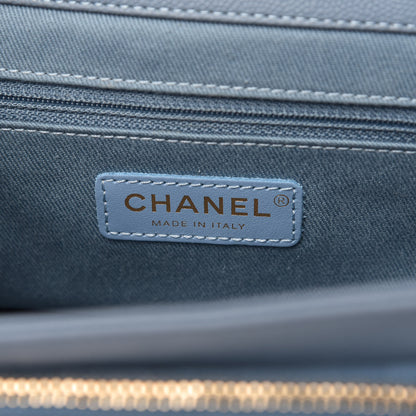 Chanel Caviar Quilted Mini Business Affinity Flap Light Blue 8 of 12