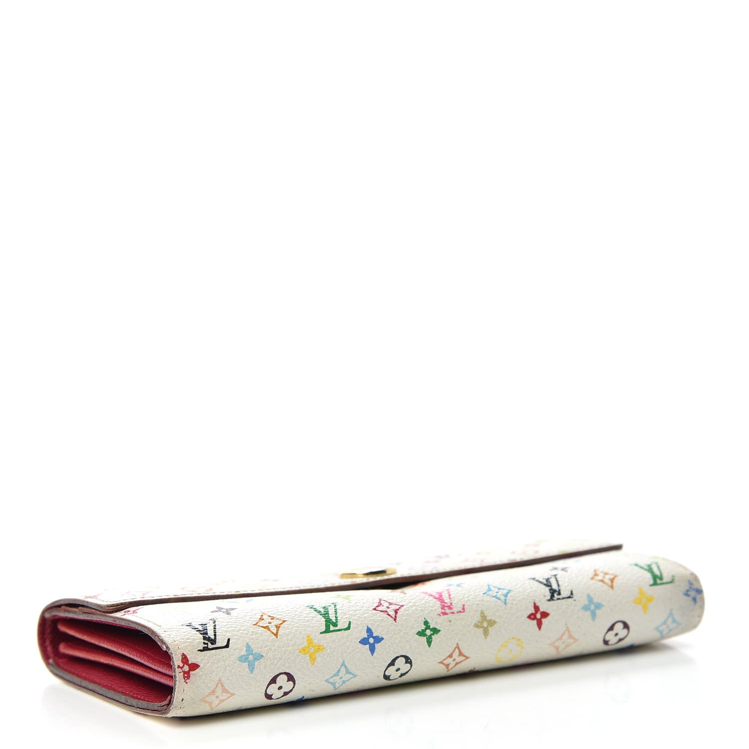Louis Vuitton Monogram Multicolor Sarah Wallet White Eglantine 4 of 6