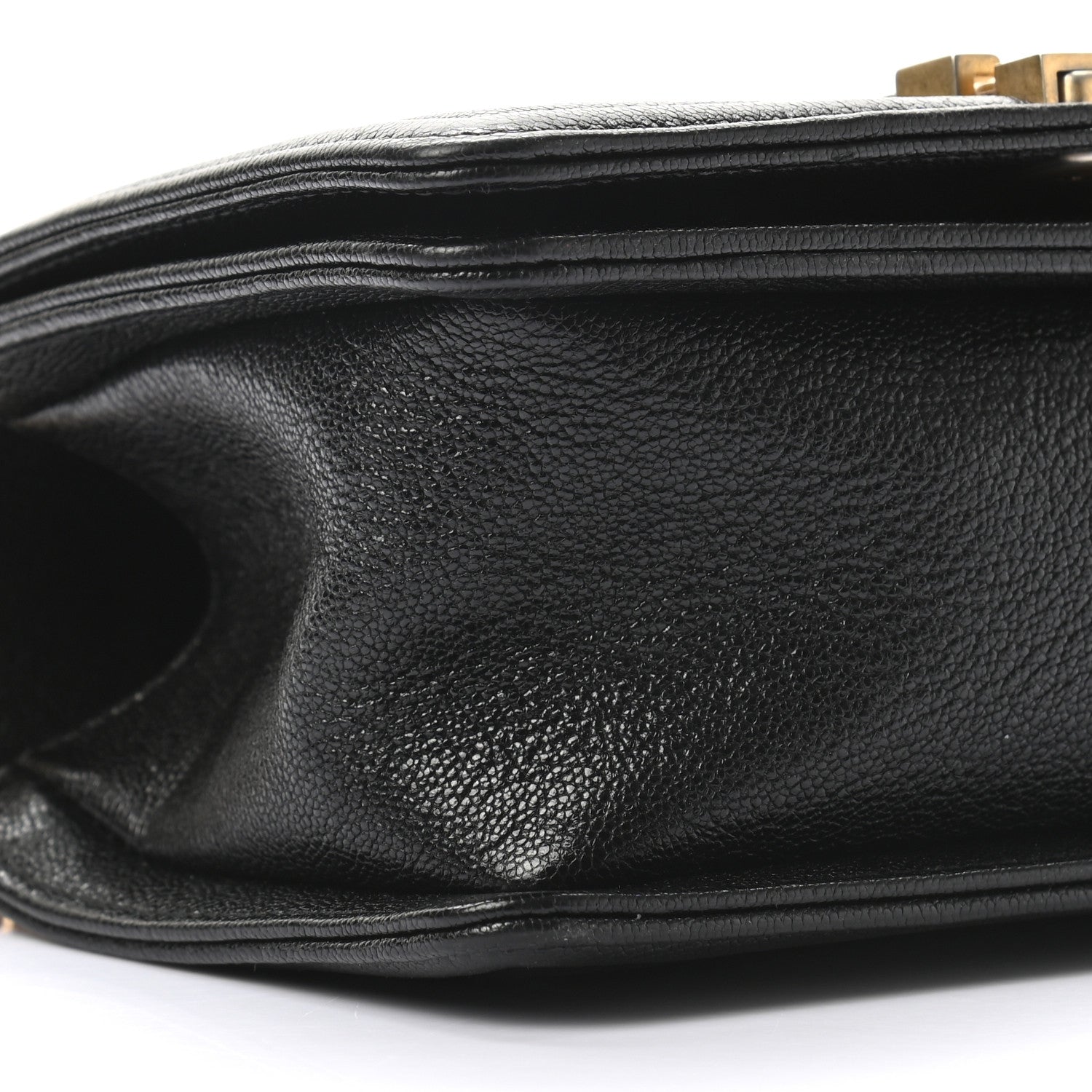 Chanel Caviar Chevron Quilted Small Boy Flap Black 8 of 10