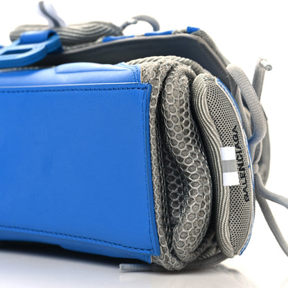 Balenciaga Faux Calfskin Fabric Small Sneakerhead Top Handle Bag Blue Grey 10 of 11