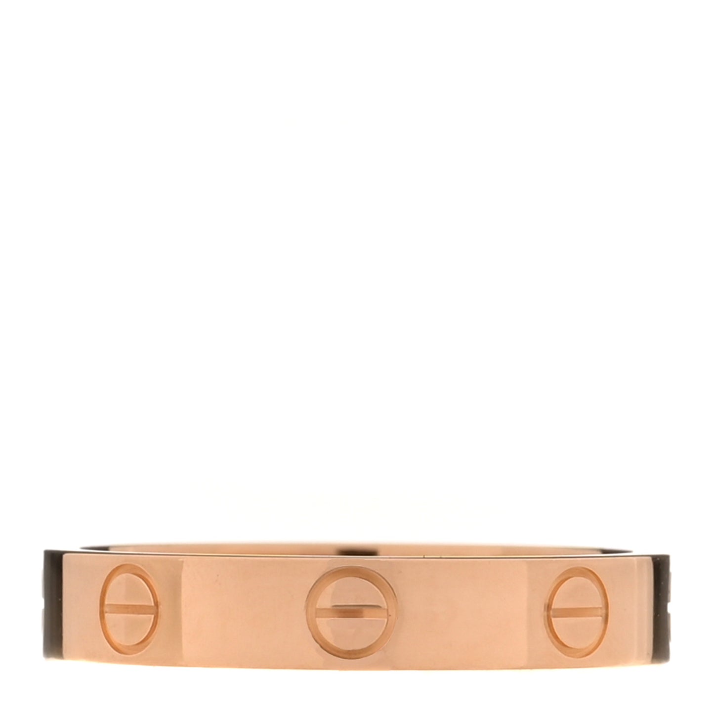 18K Pink Gold 3.5mm LOVE Wedding Band Ring 55 7.25