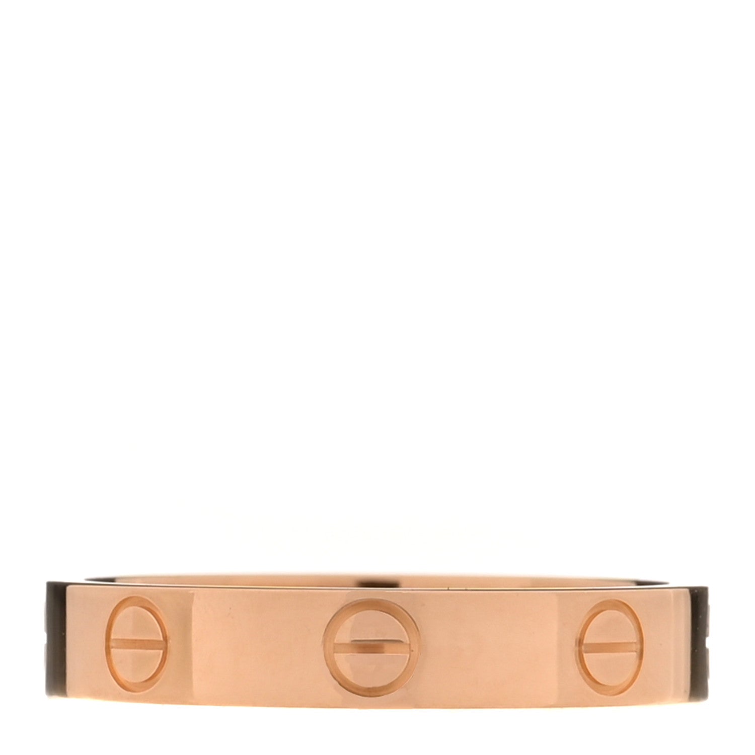 Cartier 18K Pink Gold 3.5mm LOVE Wedding Band Ring 55 7.25 3 of 4