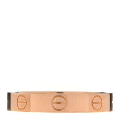 Cartier 18K Pink Gold 3.5mm LOVE Wedding Band Ring 55 7.25 3 of 4