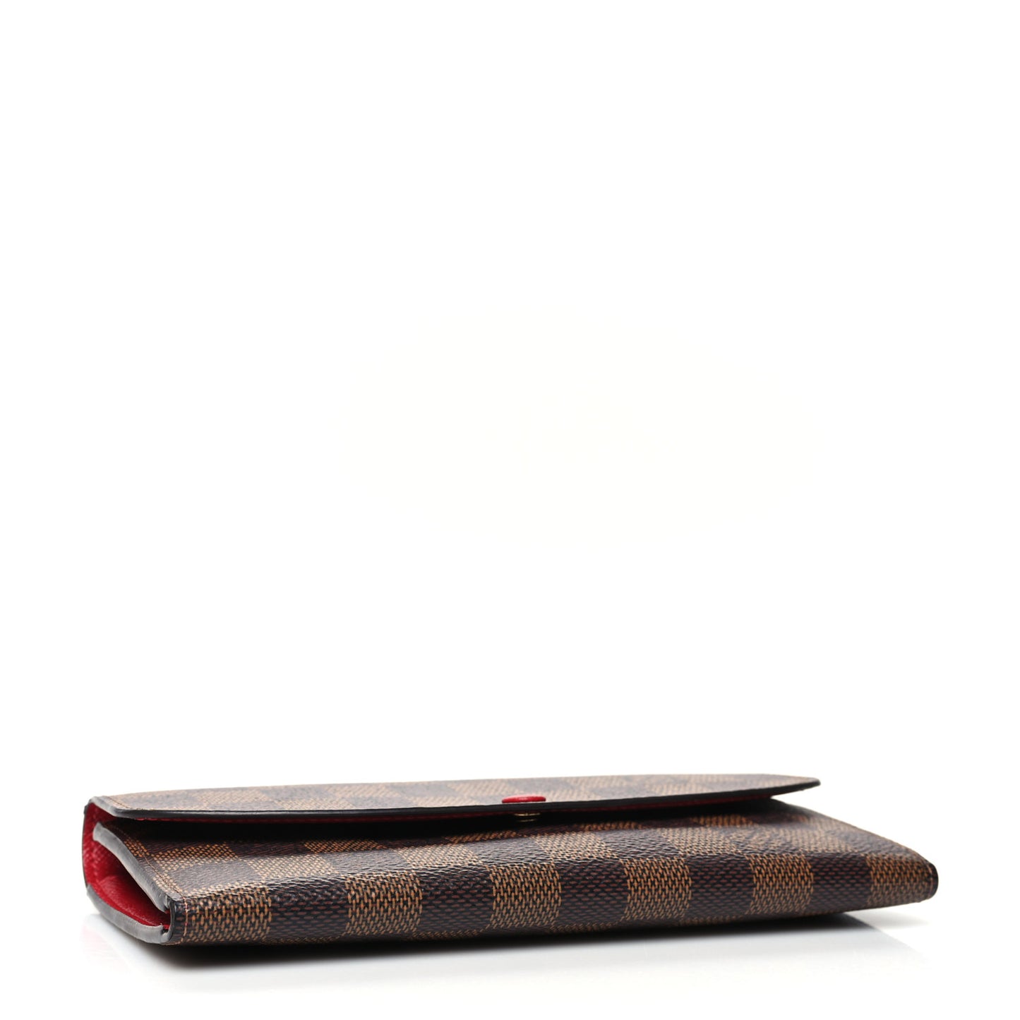 Damier Ebene Emilie Wallet Red