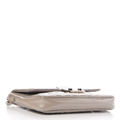 Christian Dior Patent Cannage New Lock Pouch Grey 4 of 9