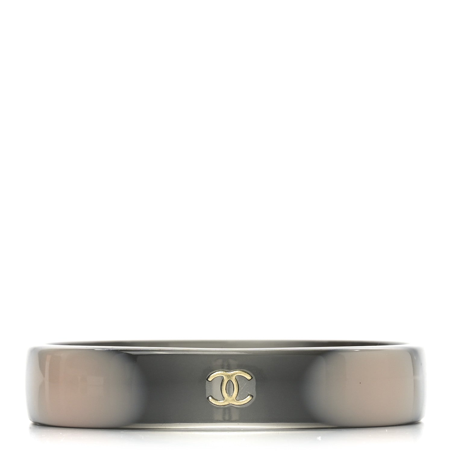 Chanel Resin Gradient CC Bangle Black Rose 3 of 5
