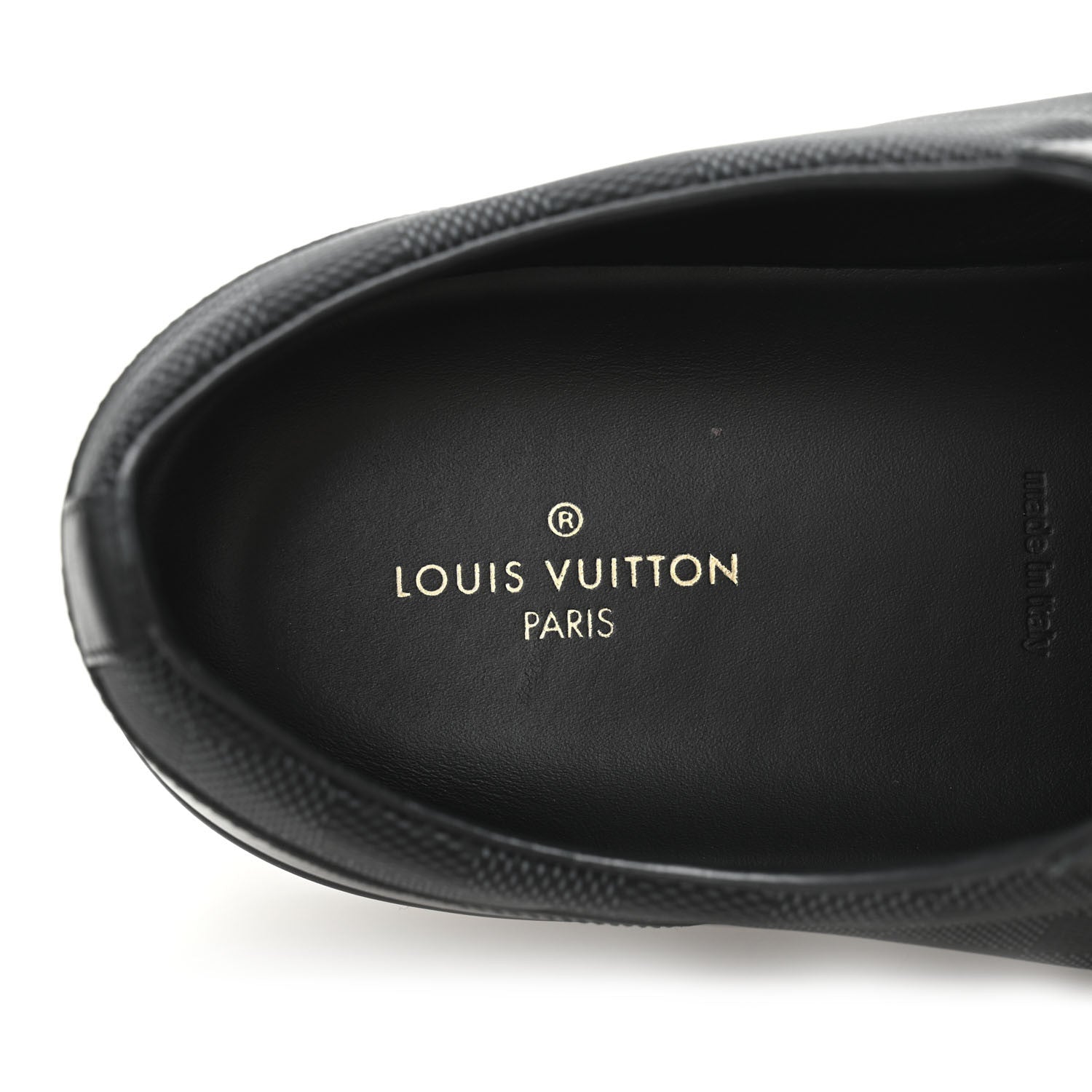 Louis Vuitton Calfskin Nylon Damier Offshore Sneakers 11 Black 7 of 9
