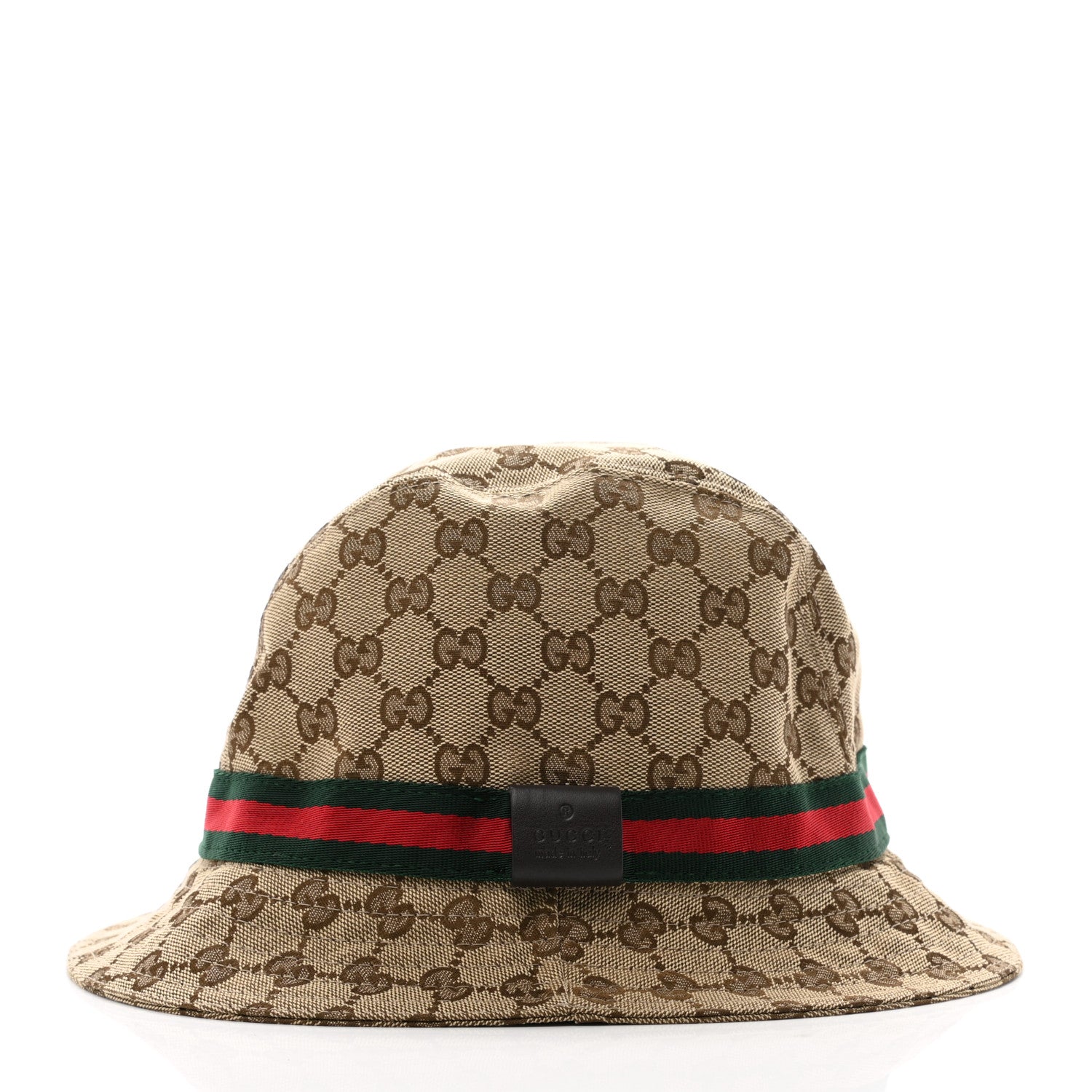 Gucci Monogram Web Bucket Hat XL Brown 3 of 9