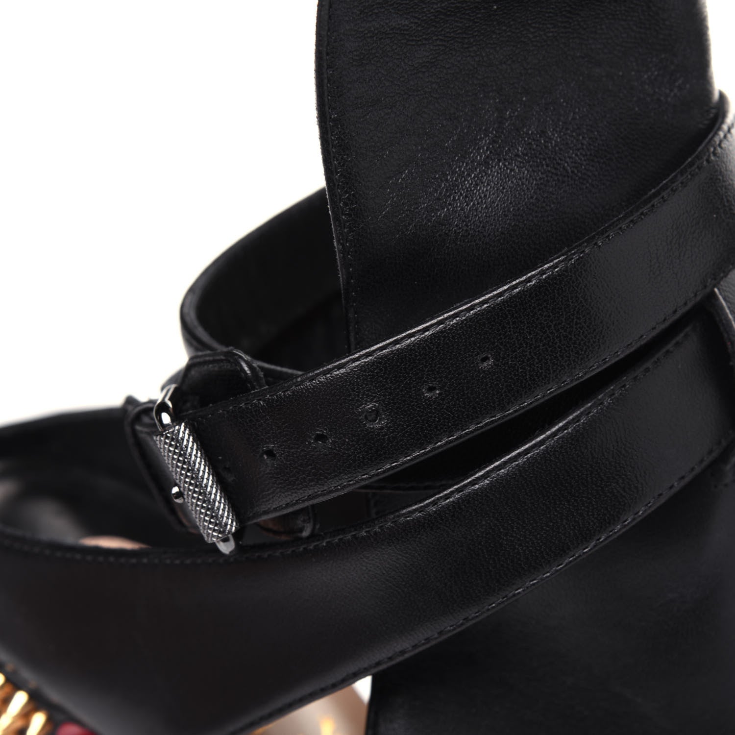 Christian Louboutin Calfskin Spike Pumps 37.5 Black 9 of 9