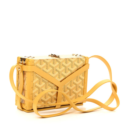 Goyard Goyardine Precious Metals Minaudiere Trunk Bag Gold 3 of 11