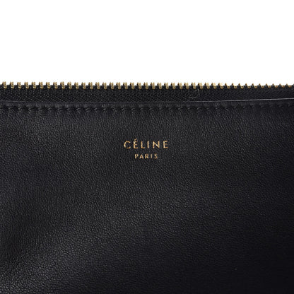 Celine Lambskin Small Trio Crossbody Bag Black 9 of 9