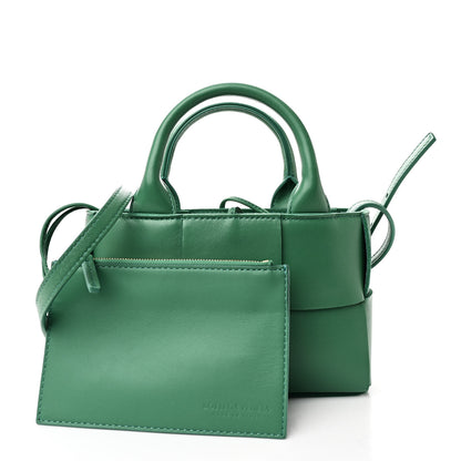 Bottega Veneta Nappa Maxi Intreccio Mini Arco Tote Green 3 of 11