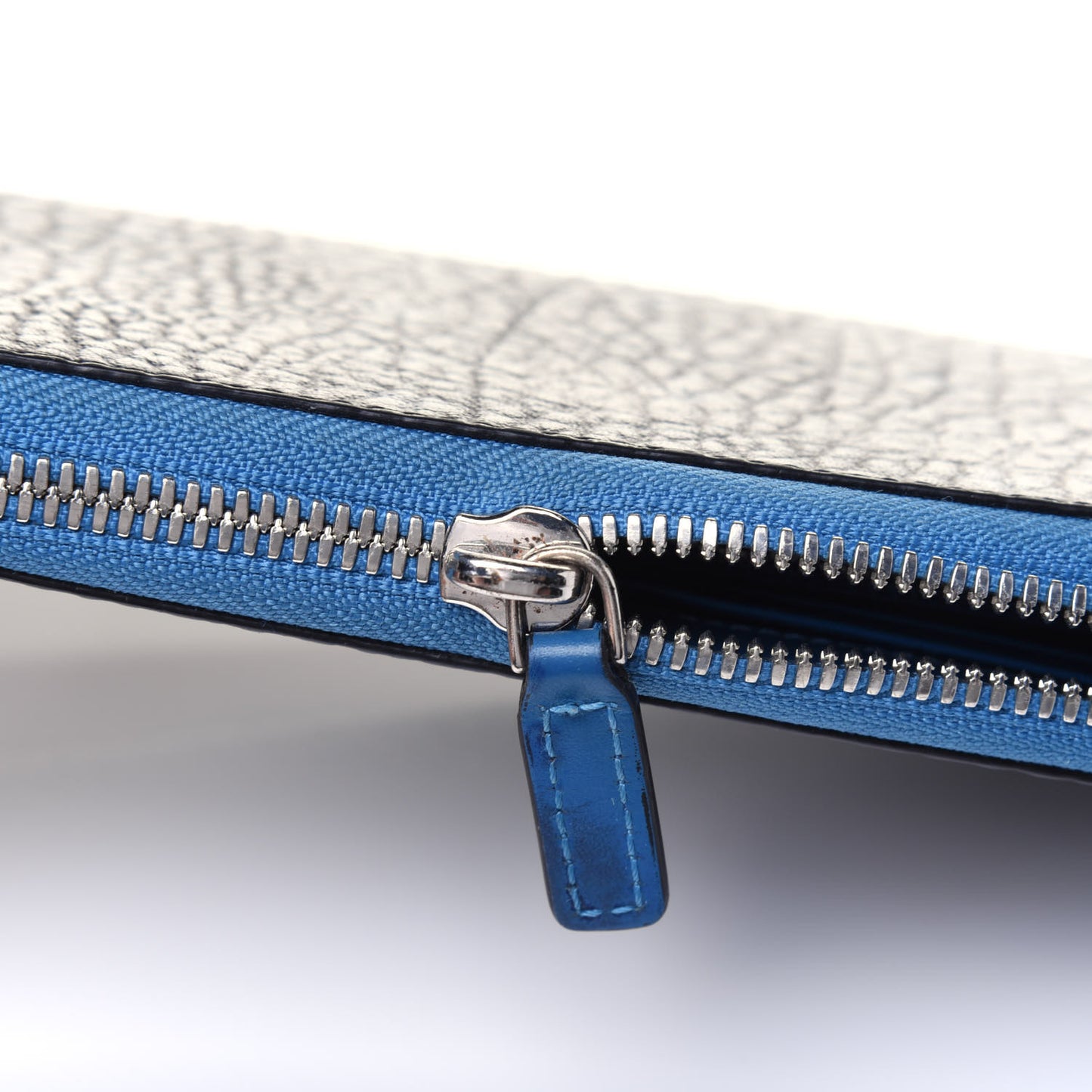 Visetos Large Zip Around Wallet Black Blue