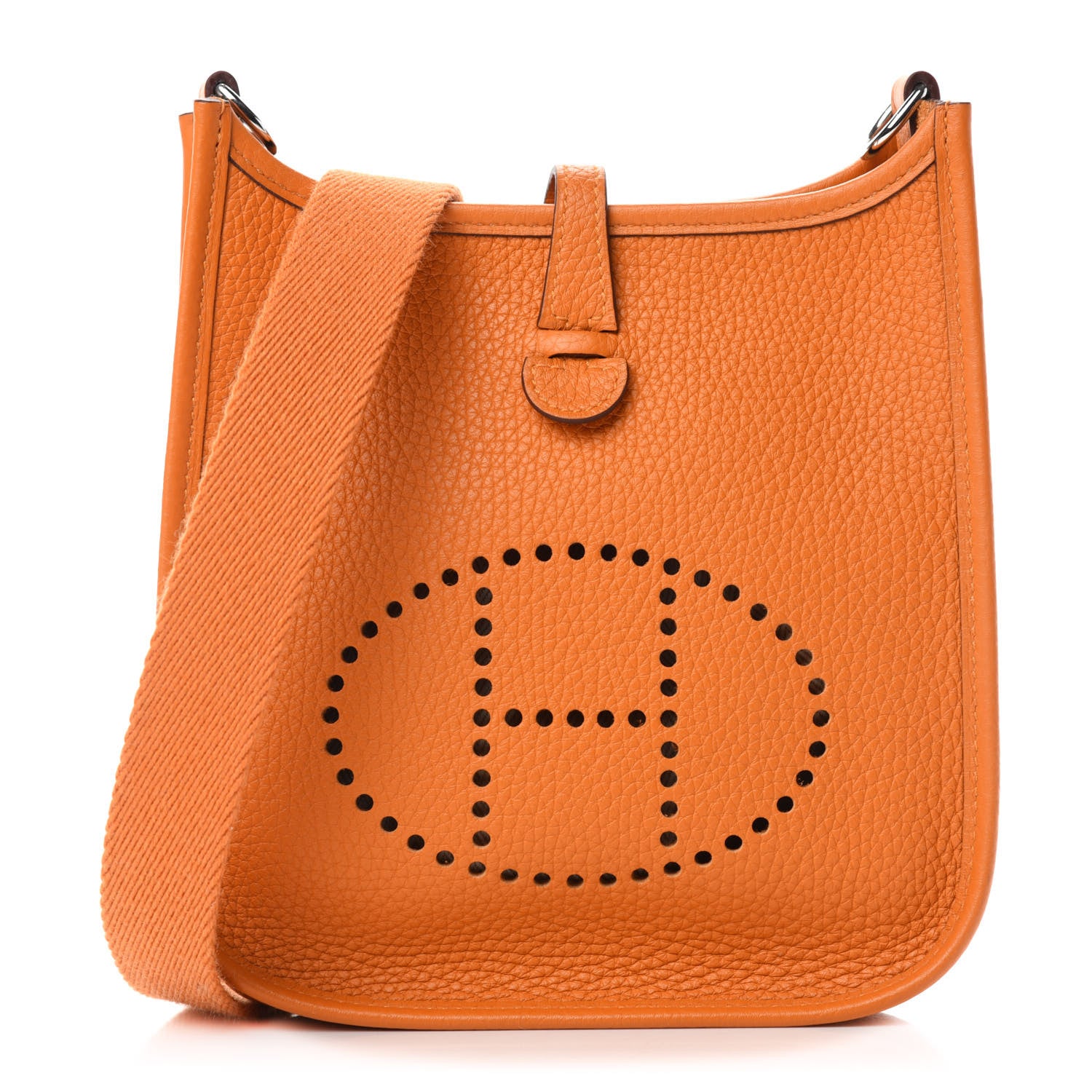 Hermes Taurillon Clemence Evelyne TPM Abricot 1 of 10