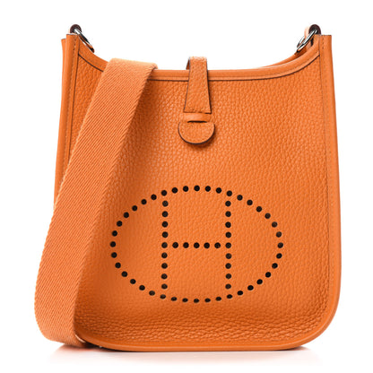 Hermes Taurillon Clemence Evelyne TPM Abricot 1 of 10