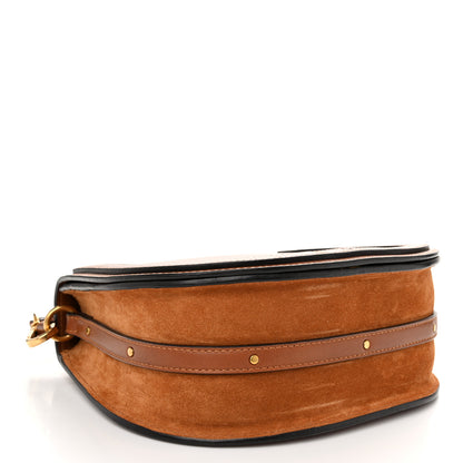 Chloe Calfskin Suede Medium Nile Bracelet Bag Caramel 4 of 10