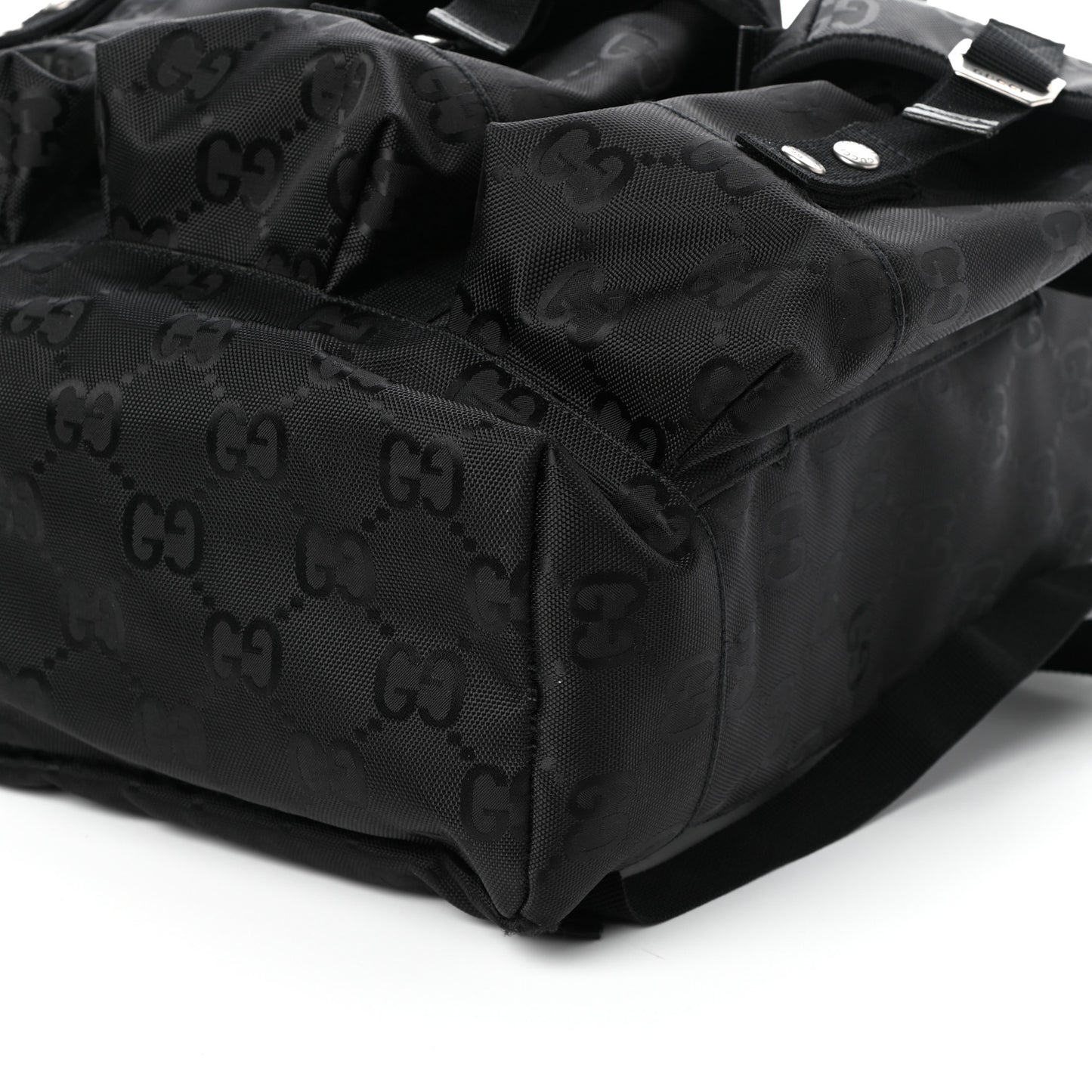 Econyl Nylon Monogram Off The Grid Utility Pocket Backpack Black