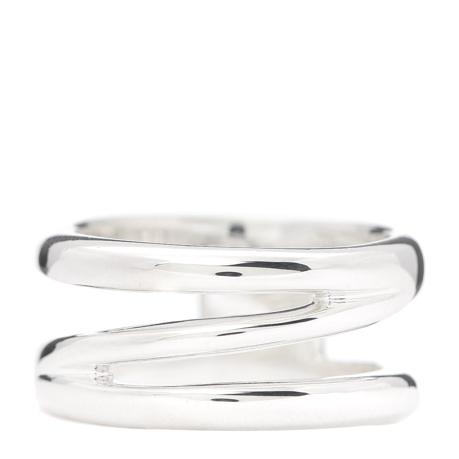 Tiffany Sterling Silver Zig Zag Ring 58 8.25 1 of 4