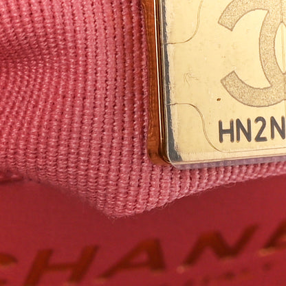 Chanel Shiny Aged Calfskin Quilted Nano Kelly Shopper Coral Pink 7 of 11