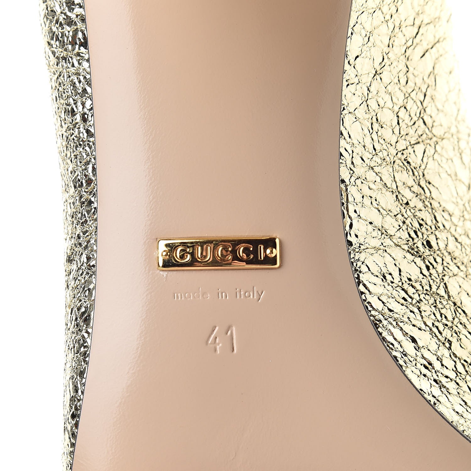 Gucci Galassia GG Marmont Fringe 50mm Loafer Pumps 41 Platino 7 of 8