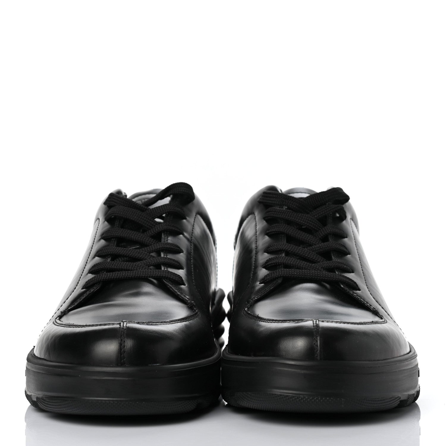 Fendi Vitello Spazzolato FF Mens Low-Top Sneakers 9 Asfalto Black 2 of 8