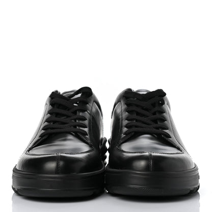 Fendi Vitello Spazzolato FF Mens Low-Top Sneakers 9 Asfalto Black 2 of 8