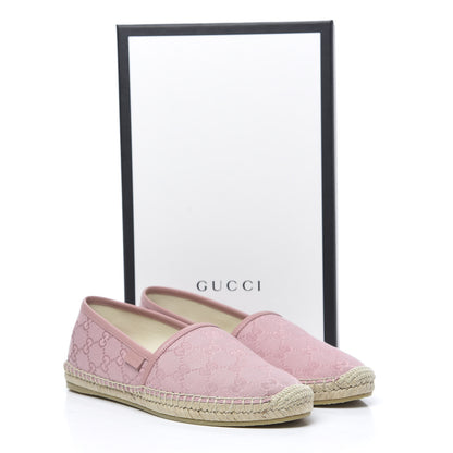 Gucci Monogram Espadrilles 38.5 Soft Pink 8 of 8