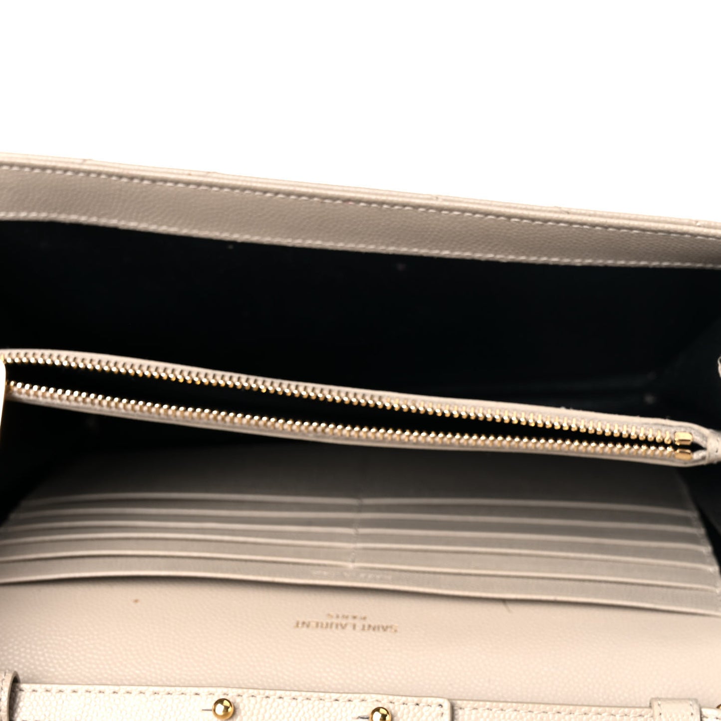 Grain De Poudre Matelasse Chevron Monogram Chain Wallet Dark Beige