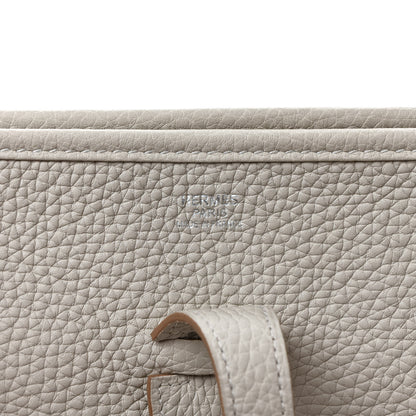 Hermes Taurillon Clemence Evelyne III PM Gris Perle 6 of 8