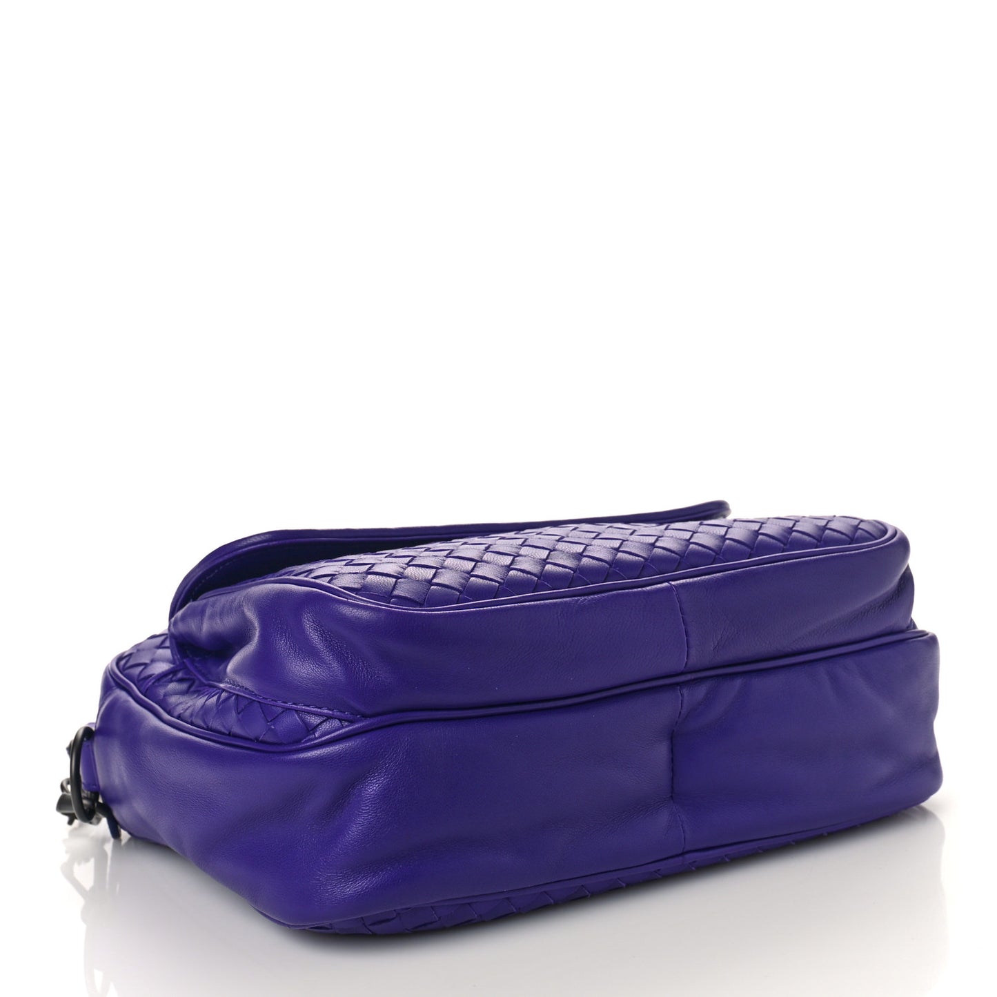 Nappa Intrecciato Messenger Bag Purple