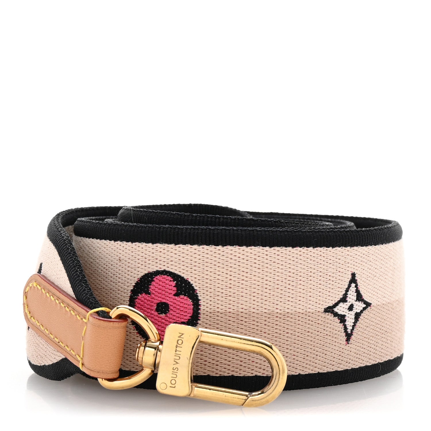 Louis Vuitton Jacquard Speedy Bandouliere 20 Shoulder Strap Black 1 of 4