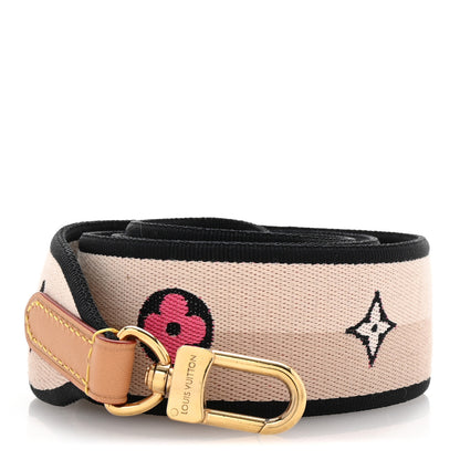 Louis Vuitton Jacquard Speedy Bandouliere 20 Shoulder Strap Black 1 of 4