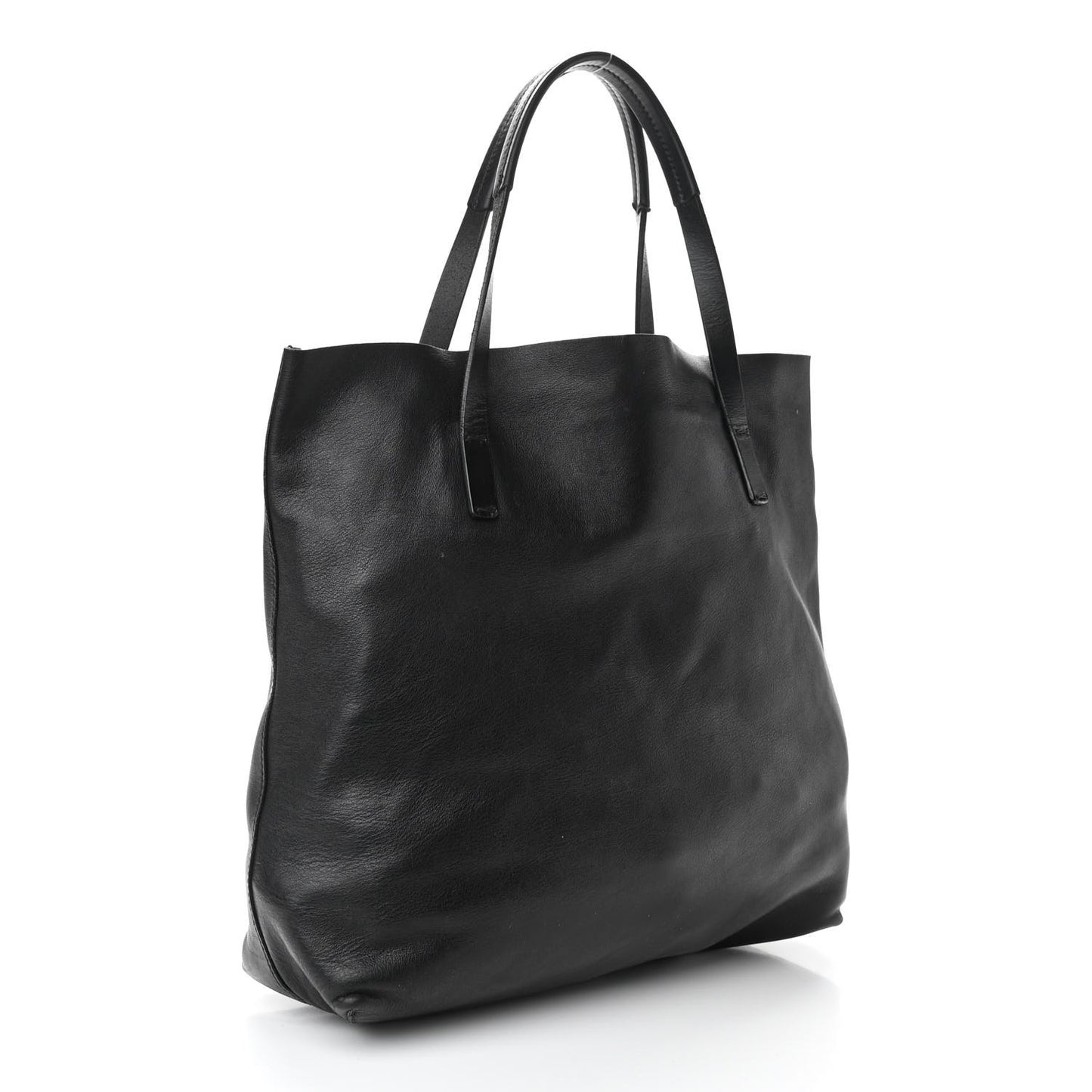 Calfskin Park Avenue Horsebit Small Tote Black