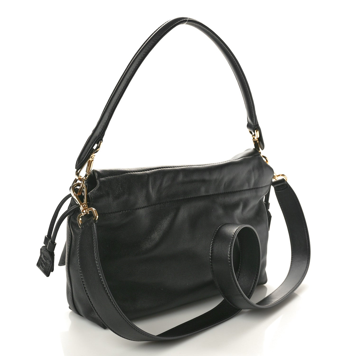 Fendi Nappa Medium Mamma Baguette Black 3 of 10