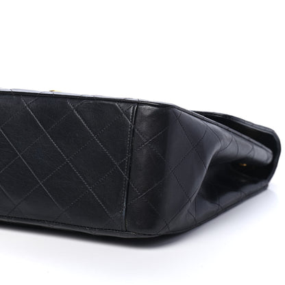 Chanel Lambskin Quilted XL Jumbo Single Flap Black 8 of 8