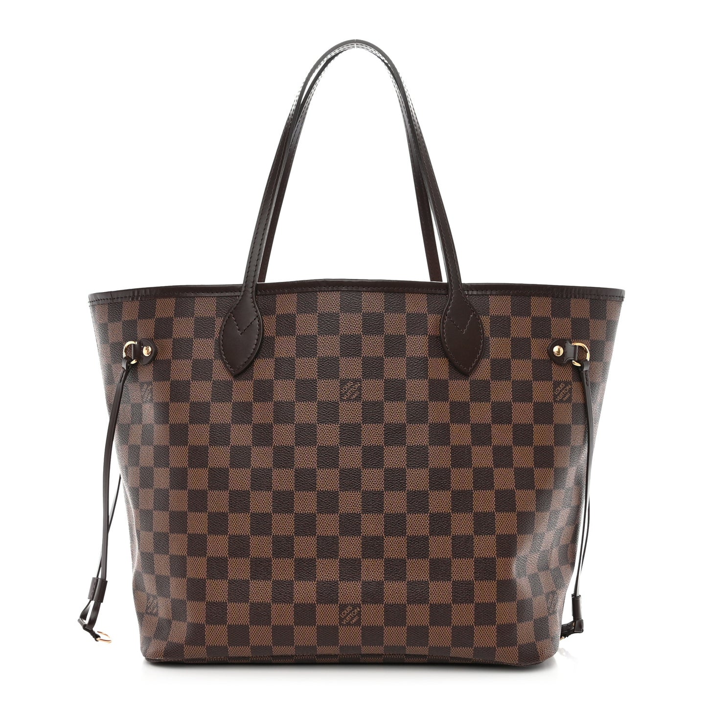 LOUIS VUITTON Damier Ebene Neo Neverfull MM Rose Ballerine