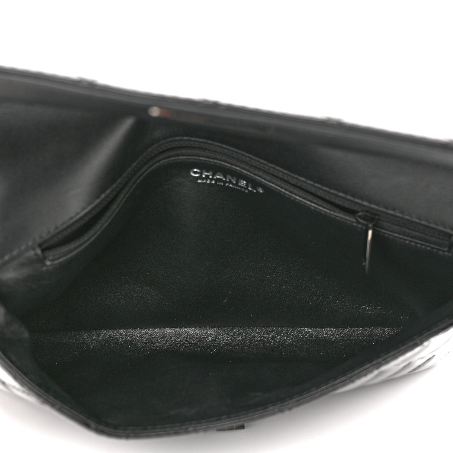 Chanel Patent Calfskin Quilted Reissue 2.55 Clutch So Black 5 of 11