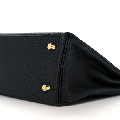 Hermes Togo Lizard Kelly Retourne Touch 25 Black 9 of 38