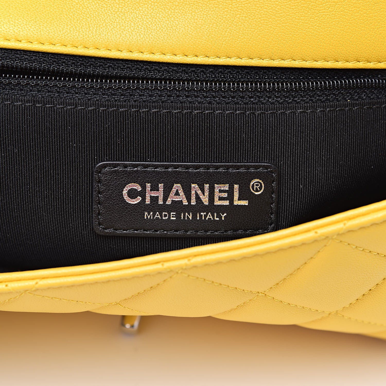 Chanel Lambskin Plexiglass Quilted Small Cuba Color Flap Yellow Multicolor 6 of 11