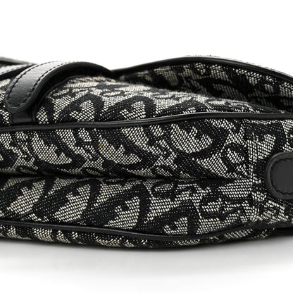 Christian Dior Monogram Saddle Bag Blue 10 of 11