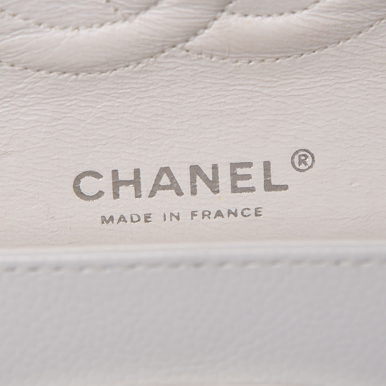 Chanel Caviar Quilted Medium Double Flap White 6 of 12