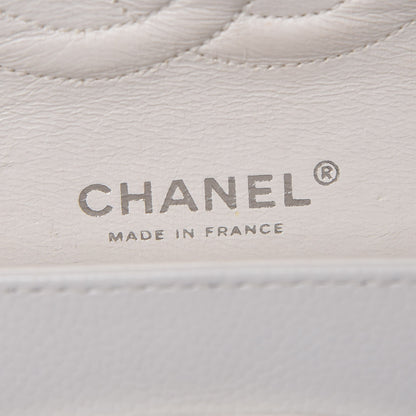 Chanel Caviar Quilted Medium Double Flap White 6 of 12